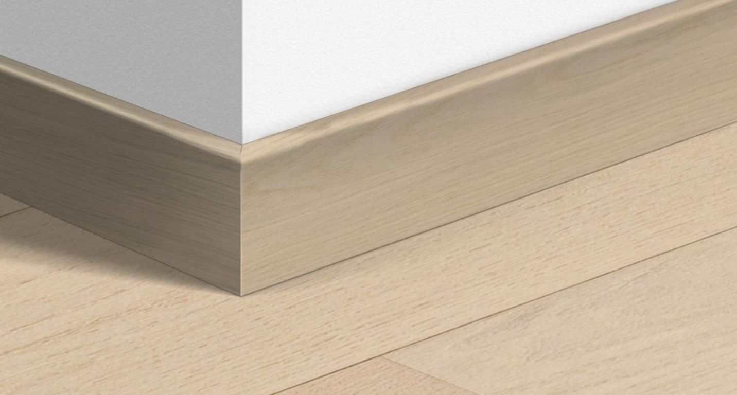 Plinthe  Quick Step, Mdf placage bois, décor Bois polaire mat, h.8.00 x L. 240.00 cm