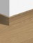 Plinthe  Quick Step, Mdf placage bois, décor Bois pur extra mat, h.8.00 x L. 240.00 cm