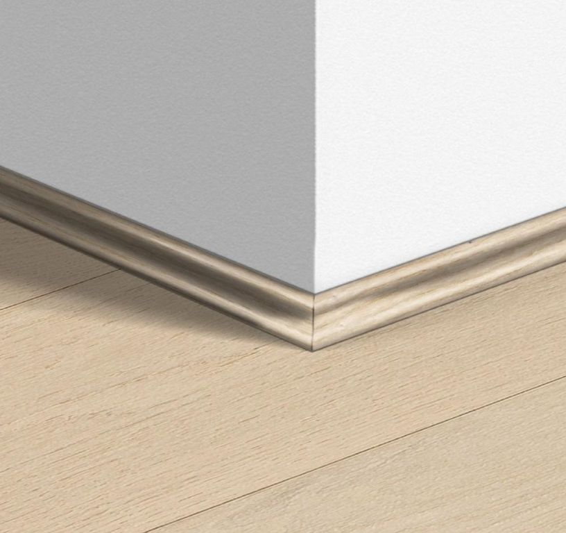 Contre-plinthe  Quick Step, Mdf placage bois, décor Bois polaire mat, h.1.70 x L. 240.00 cm