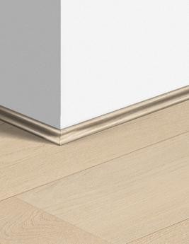 Contre-plinthe  Quick Step, Mdf placage bois, décor Bois gris extra mat, h.1.70 x L. 240.00 cm