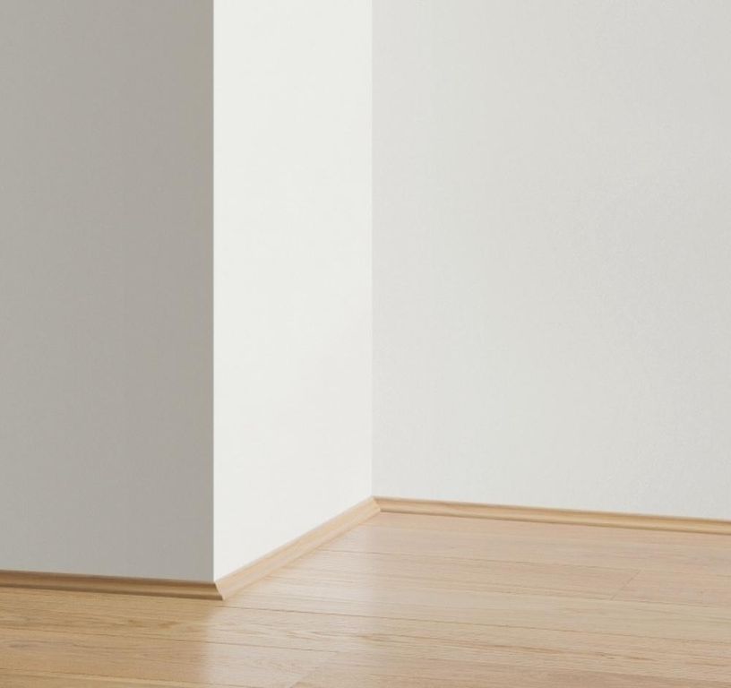 Contre-plinthe  Quick Step, Mdf placage bois, décor Bois gris extra mat, h.1.70 x L. 240.00 cm