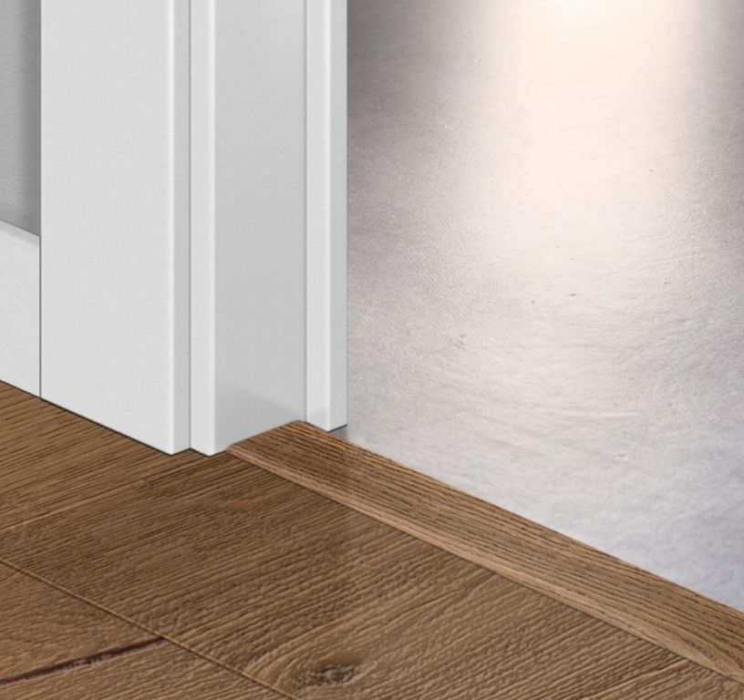 Profilé multi fonction INCIZO QS PARQUET Quick Step, mdf placage bois, décor brut cannelle extra mat, l.5.40 x L. 215.00 cm