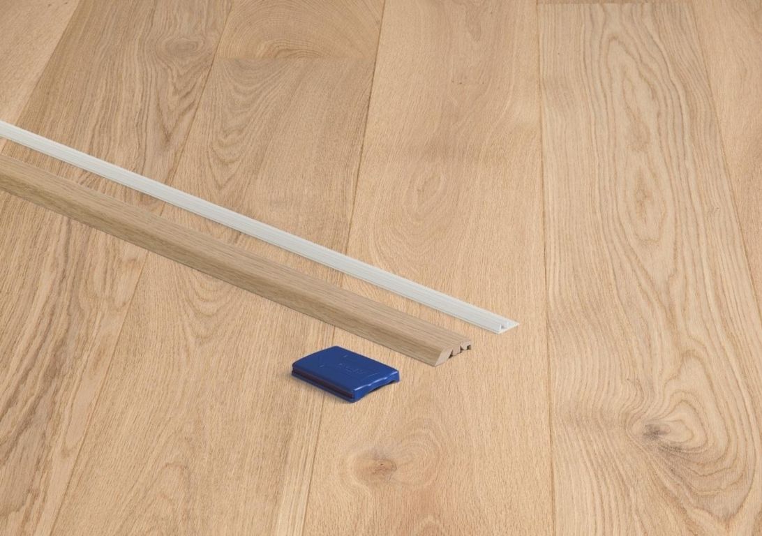 Profilé multi fonction INCIZO QS PARQUET Quick Step, mdf placage bois, décor pur clair extra mat, l.5.40 x L. 215.00 cm
