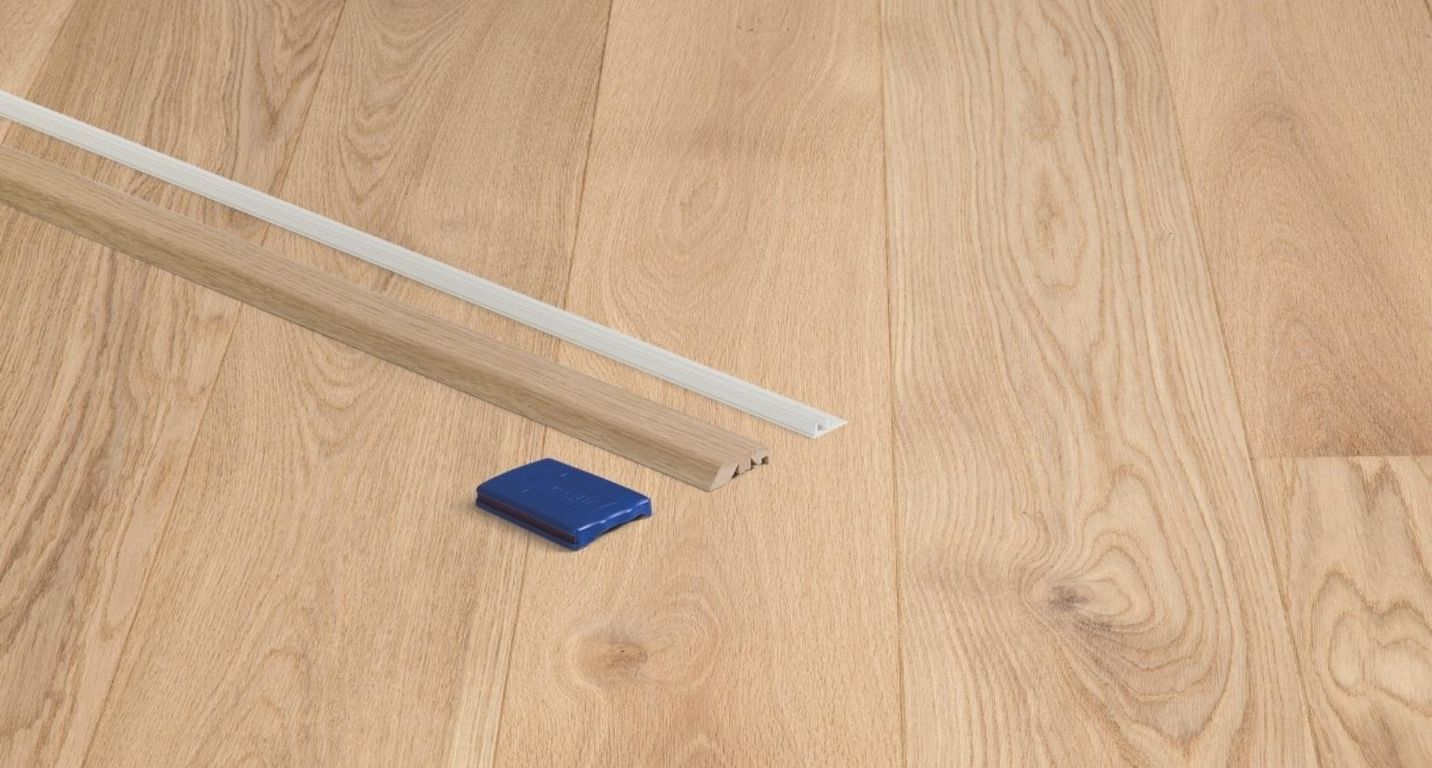 Profilé multi fonction INCIZO QS PARQUET Quick Step, mdf placage bois, décor pur clair extra mat, l.5.40 x L. 215.00 cm