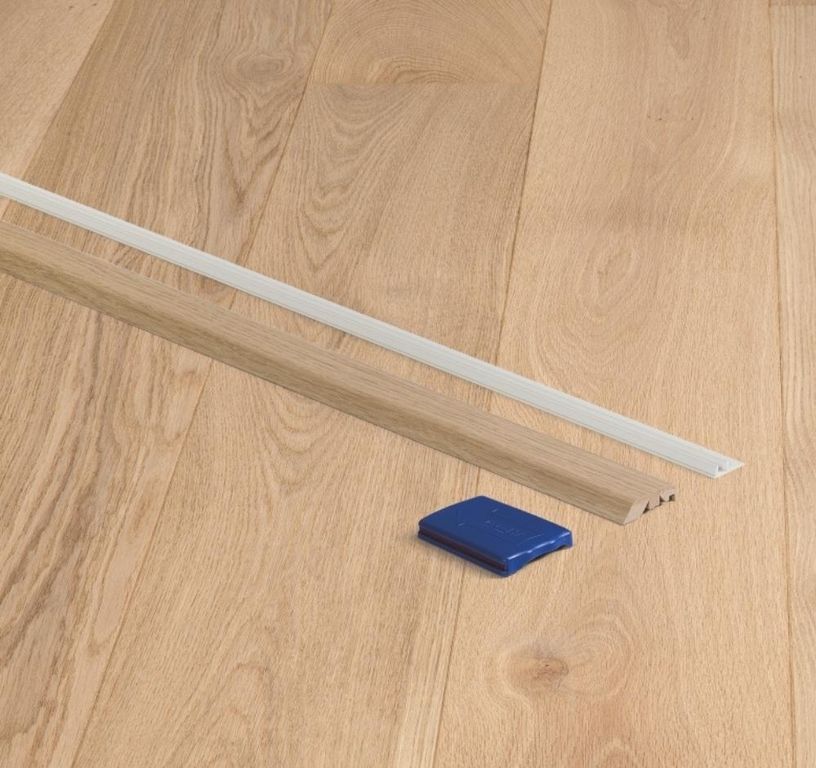 Profilé multi fonction INCIZO QS PARQUET Quick Step, mdf placage bois, décor pur clair extra mat, l.5.40 x L. 215.00 cm