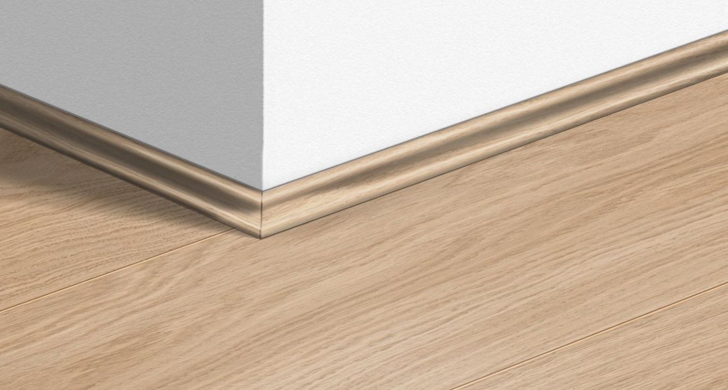 Quart de rond  Quick Step, Mdf, décor Bois blanchi, h.1.70 x L. 240.00 cm