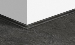 Quart de rond  Quick Step, Mdf, décor Béton ardoise noire, h.1.70 x L. 240.00 cm