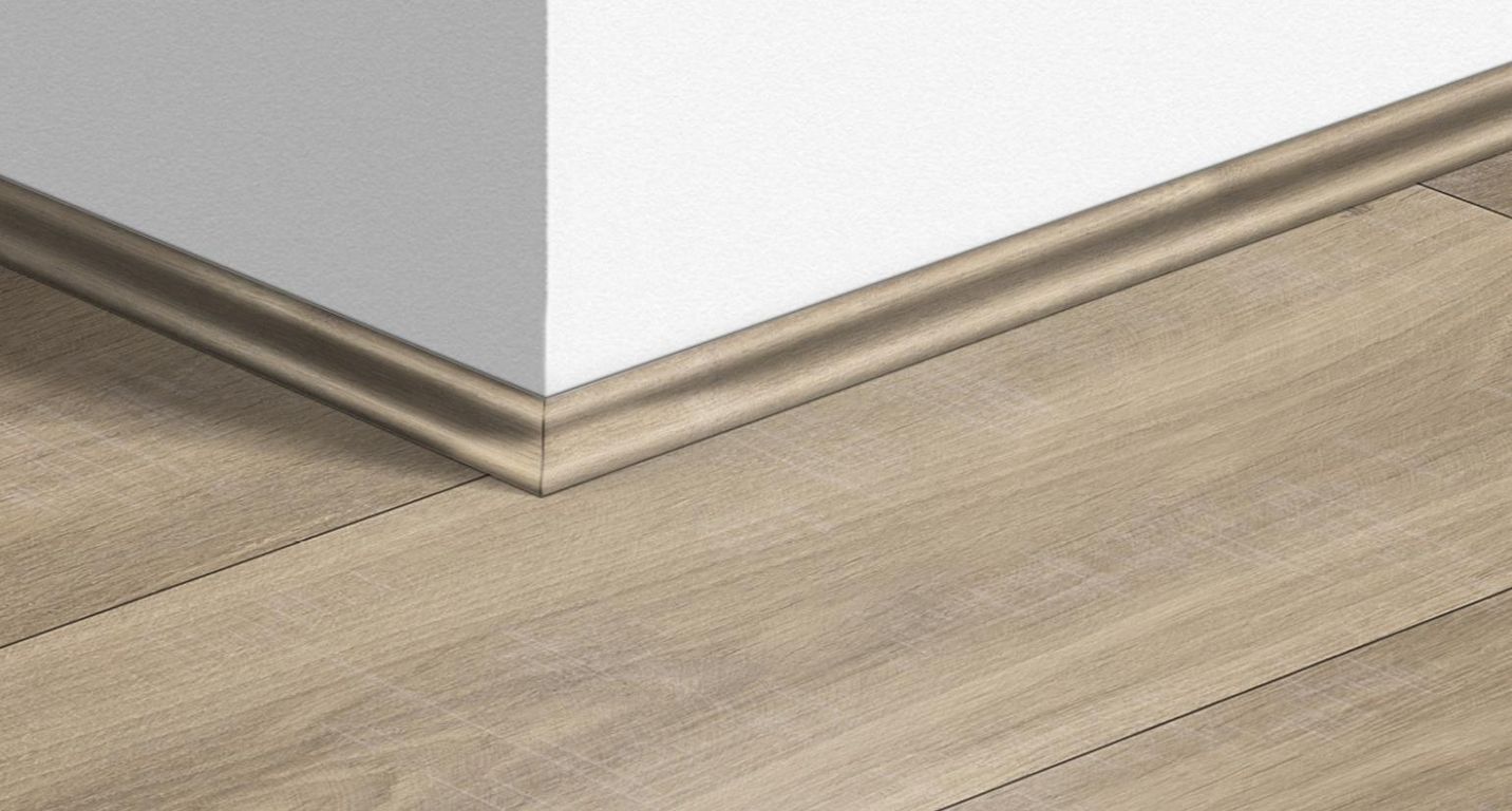 Quart de rond  Quick Step, Mdf, décor Bois chêne beige foncé, h.1.70 x L. 240.00 cm