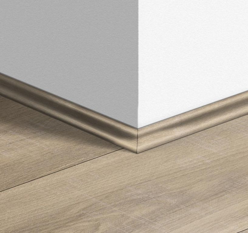 Quart de rond  Quick Step, Mdf, décor Bois chêne beige foncé, h.1.70 x L. 240.00 cm