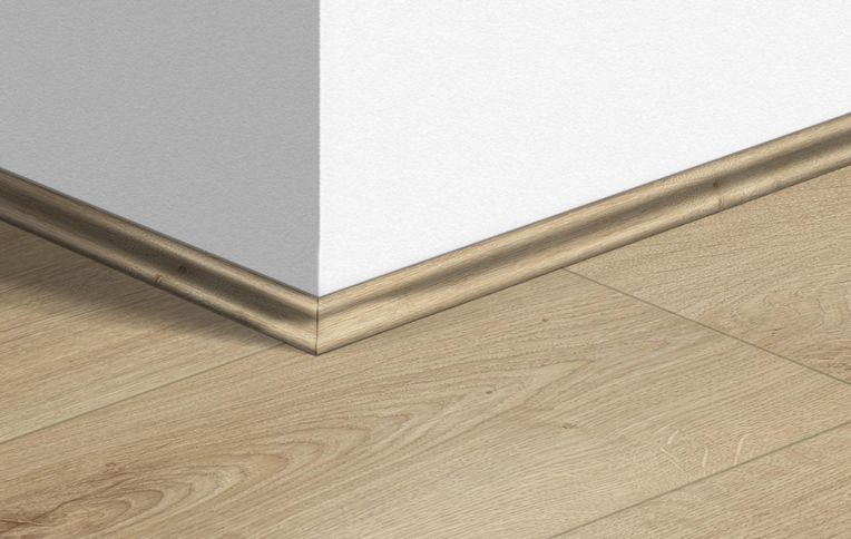 Quart de rond Quick Step, Mdf, décor Bois chêne beige, h.1.70 x L. 240.00 cm