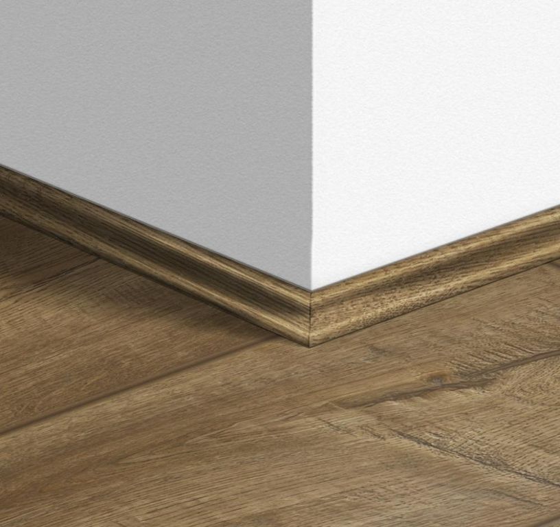 Quart de rond  Quick Step, Mdf, décor Bois chêne vieilli brun, h.1.70 x L. 240.00 cm