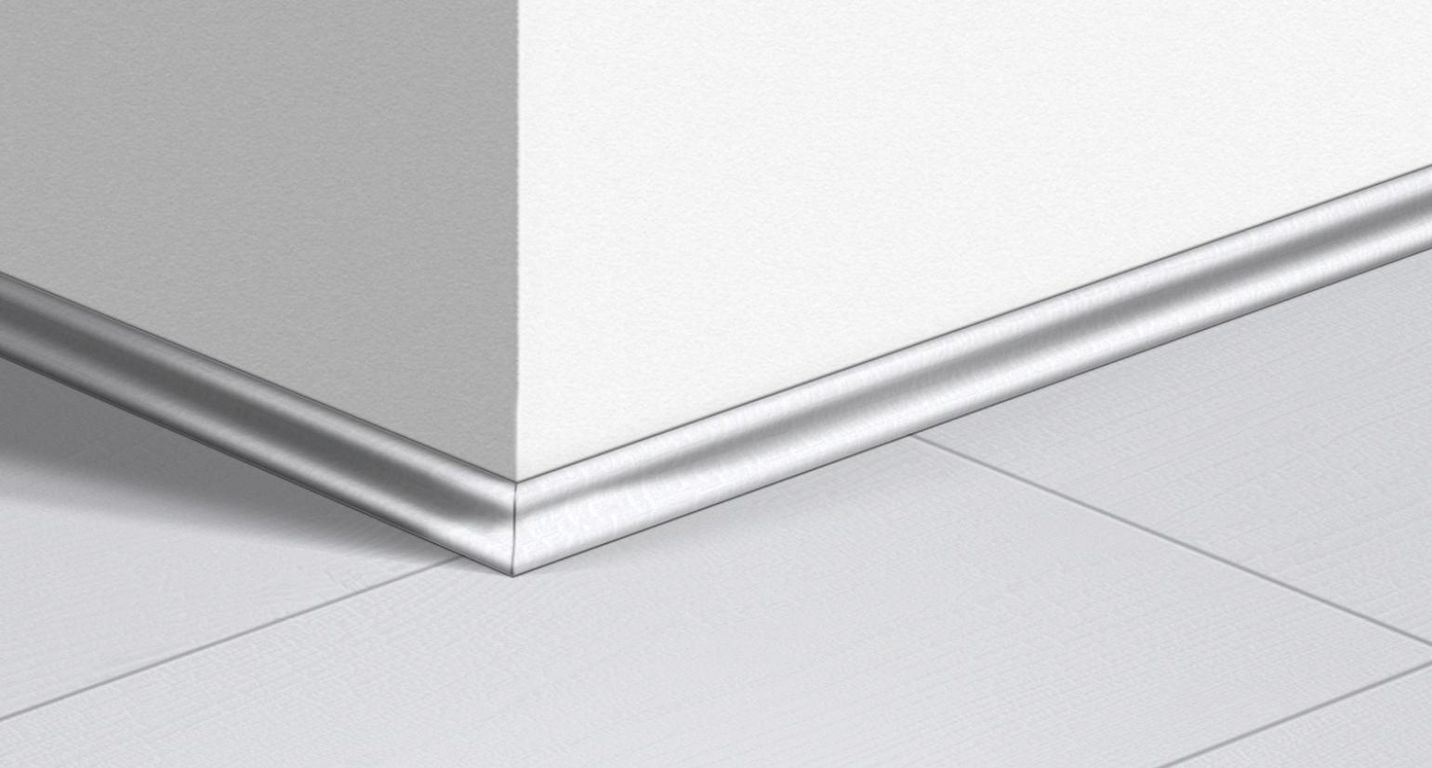 Quart de rond  Quick Step, Mdf, décor Bois planches blanches, h.1.70 x L. 240.00 cm