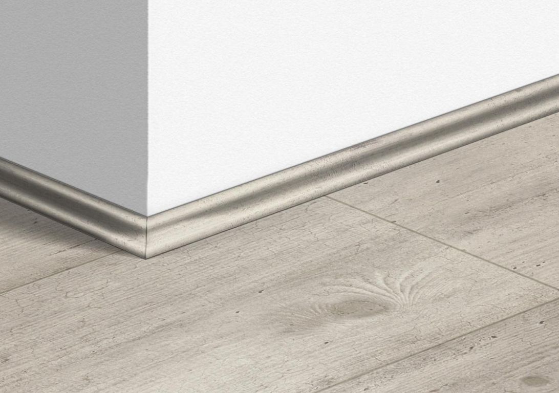 Quart de rond  Quick Step, Mdf, décor Béton béton gris clair, h.1.70 x L. 240.00 cm