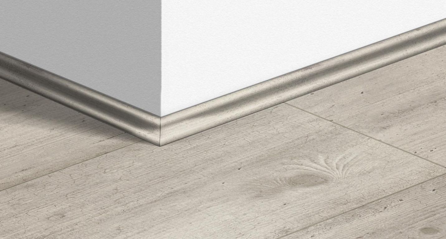 Quart de rond  Quick Step, Mdf, décor Béton béton gris clair, h.1.70 x L. 240.00 cm