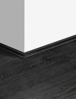 Quart de rond  Quick Step, Mdf, décor Bois noir brûlé , h.1.70 x L. 240.00 cm