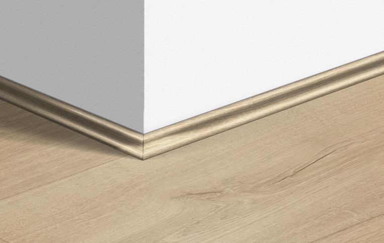 Quart de rond  Quick Step, Mdf, décor Bois chêne beige clair, h.1.70 x L. 240.00 cm