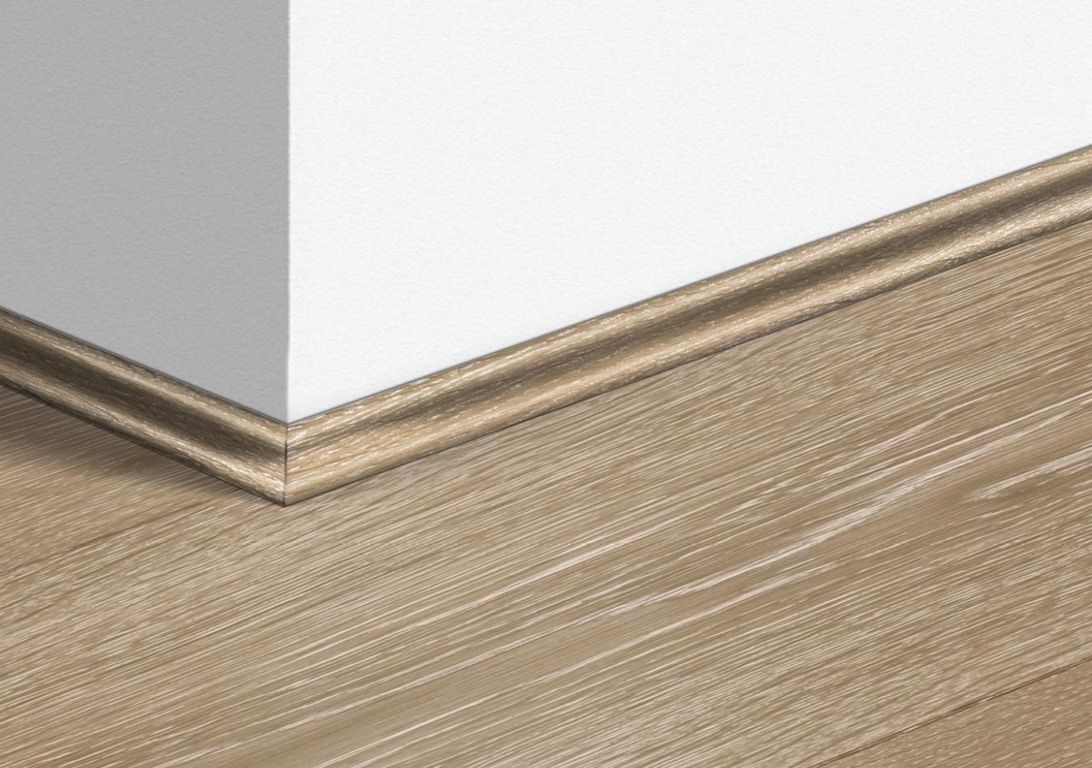 Quart de rond  Quick Step, Mdf, décor Bois chêne marron clair, h.1.70 x L. 240.00 cm