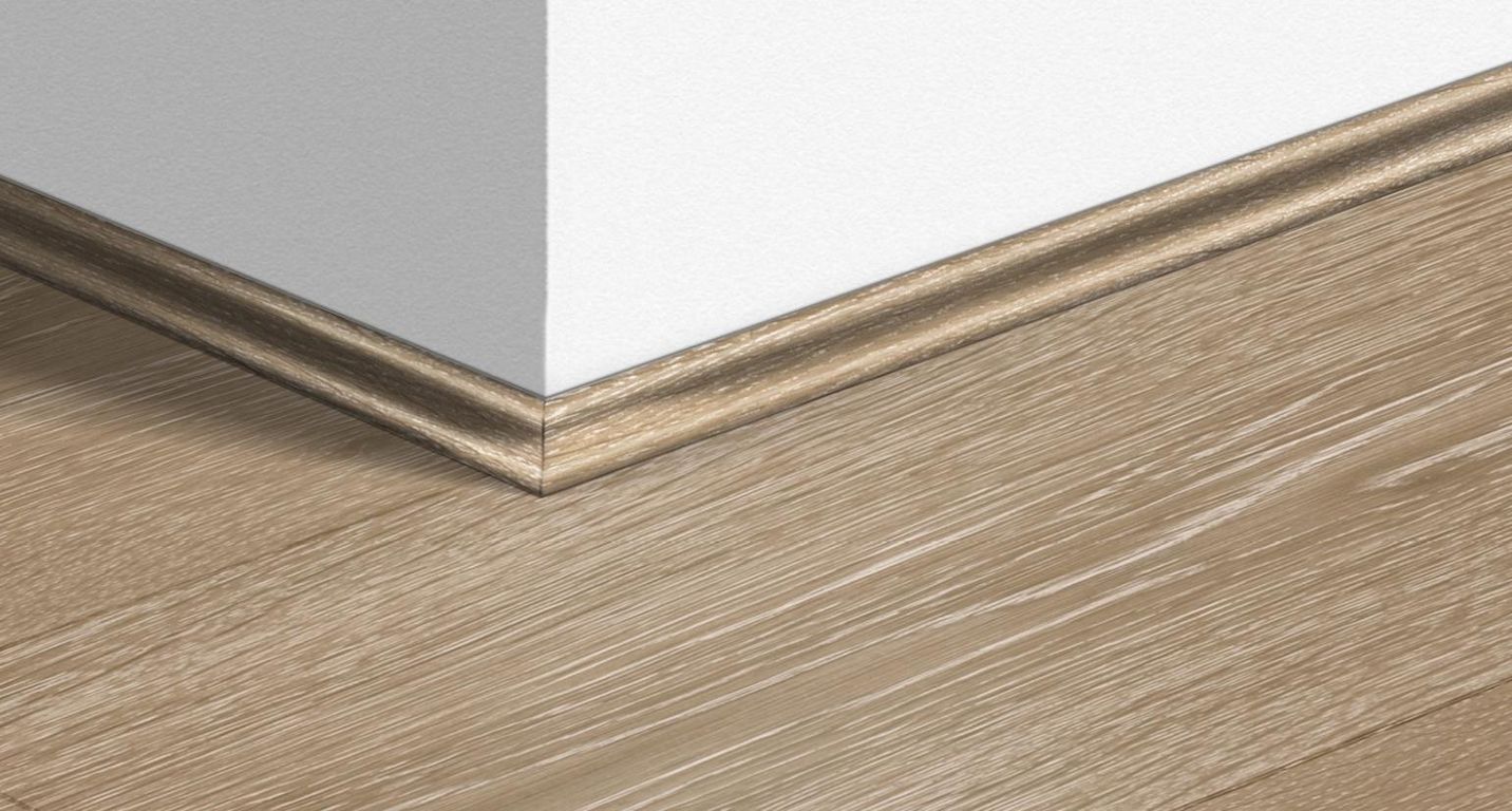 Quart de rond  Quick Step, Mdf, décor Bois chêne marron clair, h.1.70 x L. 240.00 cm