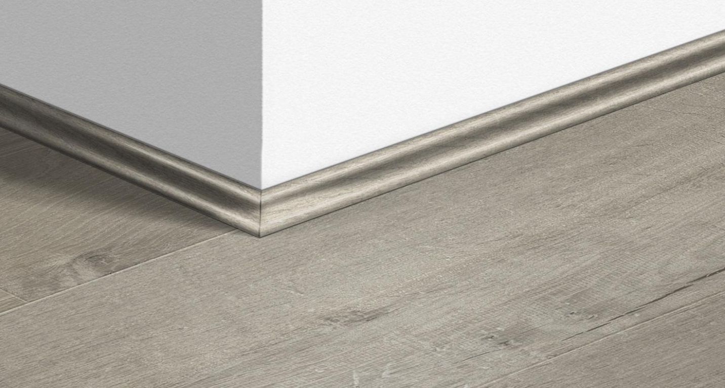 Quart de rond  Quick Step, Mdf, décor Bois soft gris, h.1.70 x L. 240.00 cm