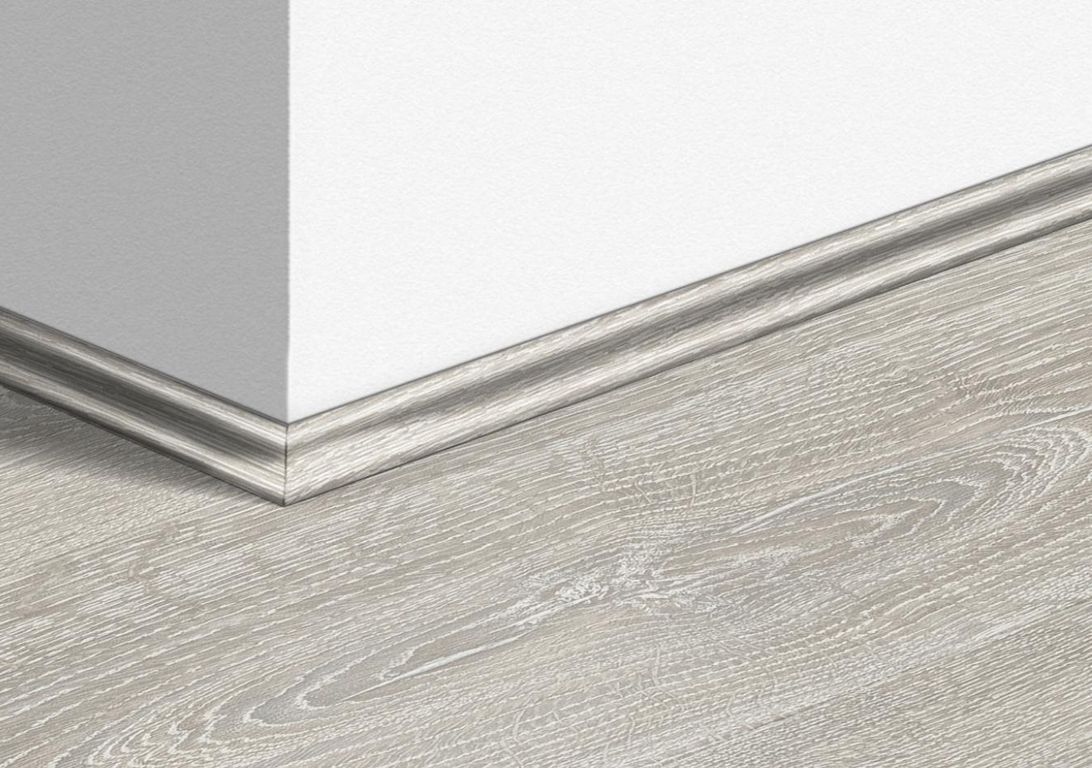 Quart de rond  Quick Step, Mdf, décor Bois chpene patiné gris, h.1.70 x L. 240.00 cm