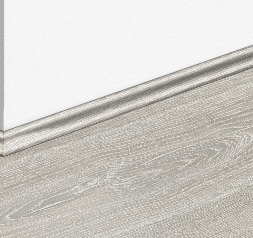 Quart de rond  Quick Step, Mdf, décor Bois chpene patiné gris, h.1.70 x L. 240.00 cm