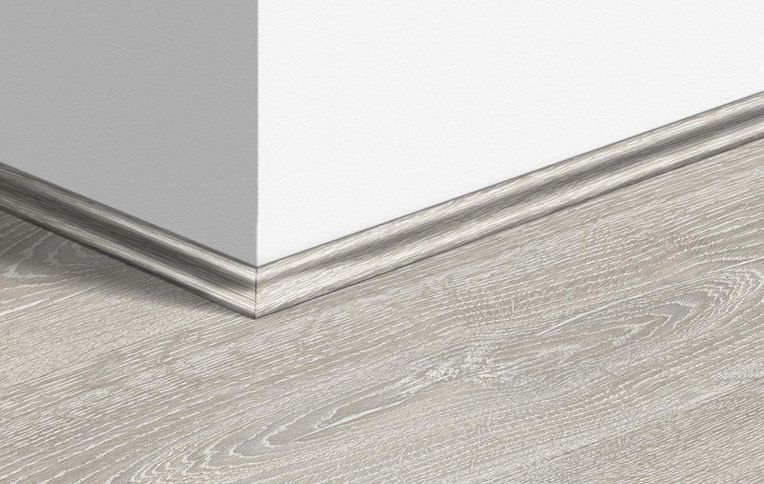 Quart de rond Quick Step, Mdf, décor Bois chpene patiné gris, h.1.70 x L. 240.00 cm