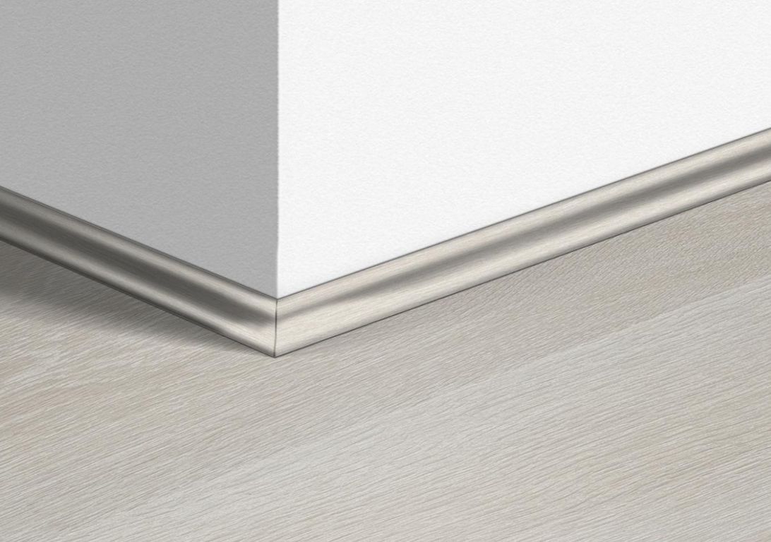 Quart de rond  Quick Step, Mdf, décor Bois patrimoine gris clair, h.1.70 x L. 240.00 cm