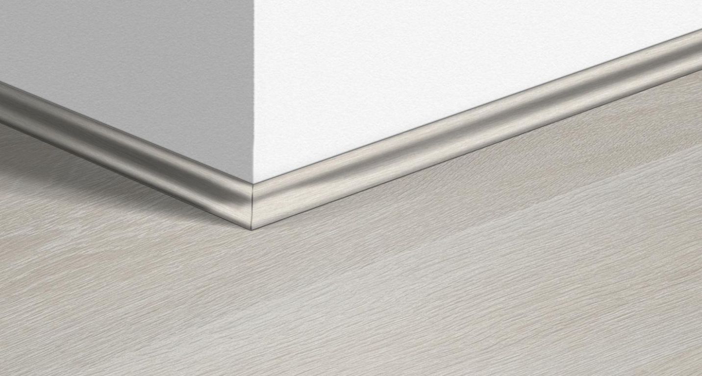 Quart de rond  Quick Step, Mdf, décor Bois patrimoine gris clair, h.1.70 x L. 240.00 cm