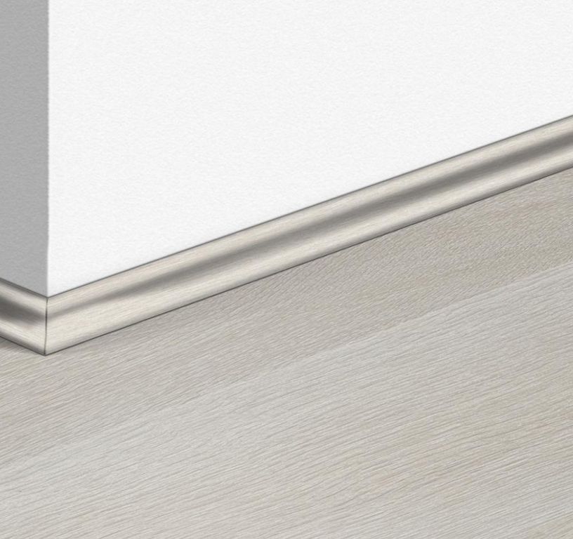 Quart de rond  Quick Step, Mdf, décor Bois patrimoine gris clair, h.1.70 x L. 240.00 cm