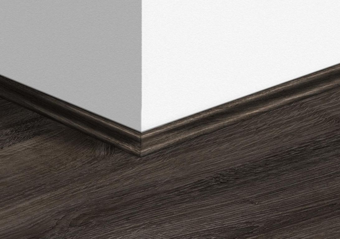 Quart de rond  Quick Step, Mdf, décor Bois newcastle noir, h.1.70 x L. 240.00 cm