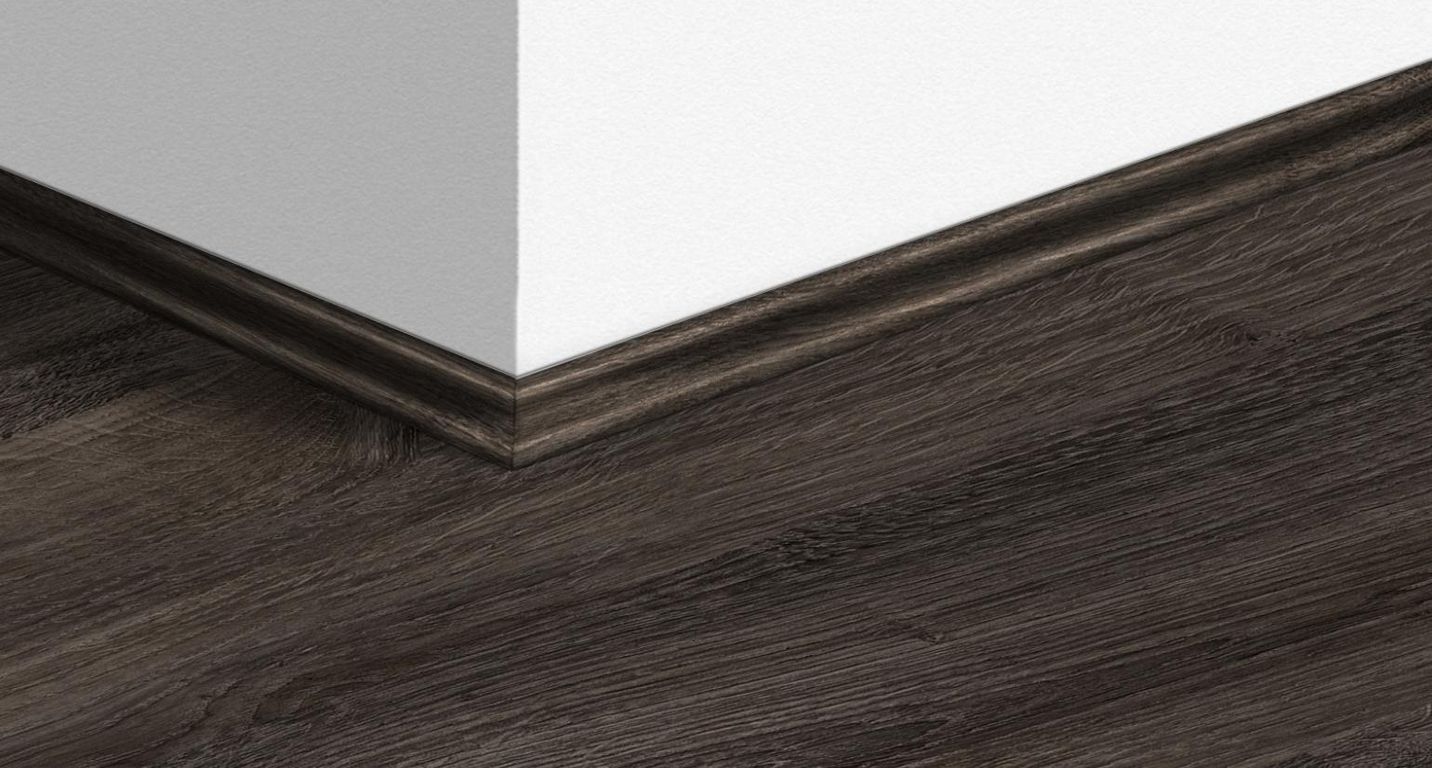 Quart de rond  Quick Step, Mdf, décor Bois newcastle noir, h.1.70 x L. 240.00 cm