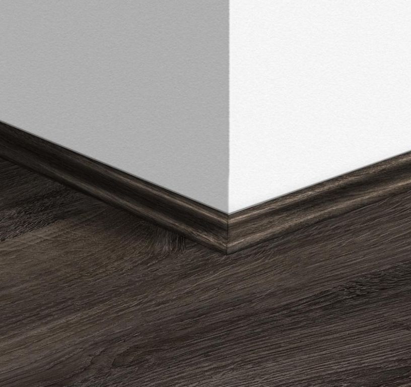 Quart de rond  Quick Step, Mdf, décor Bois newcastle noir, h.1.70 x L. 240.00 cm