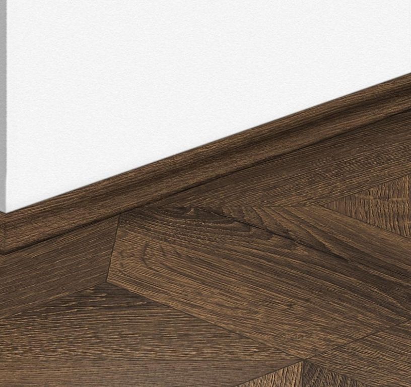 Quart de rond  Quick Step, Mdf, décor Bois chêne marron foncé, h.1.70 x L. 240.00 cm