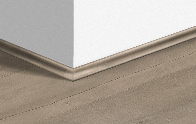 Quart de rond  Quick Step, Mdf, décor Bois patiné brun, h.1.70 x L. 240.00 cm