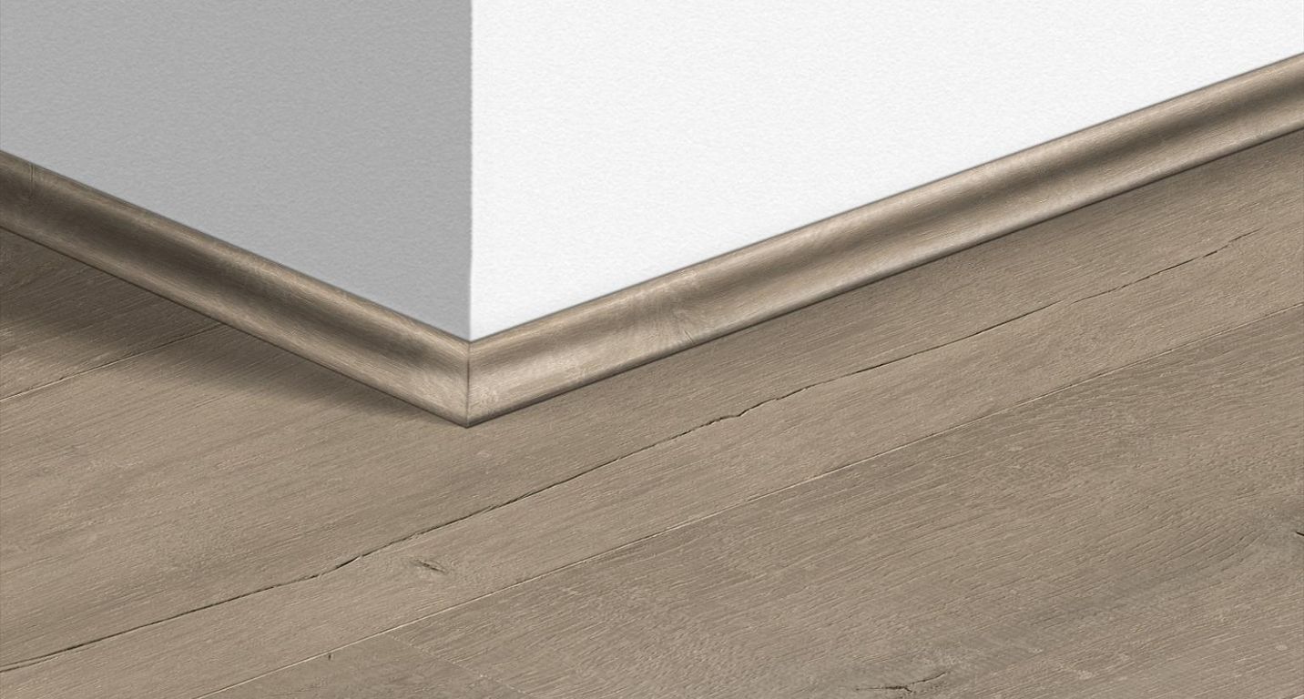 Quart de rond  Quick Step, Mdf, décor Bois patiné brun, h.1.70 x L. 240.00 cm