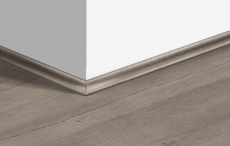 Quart de rond  Quick Step, Mdf, décor Bois patiné gris, h.1.70 x L. 240.00 cm