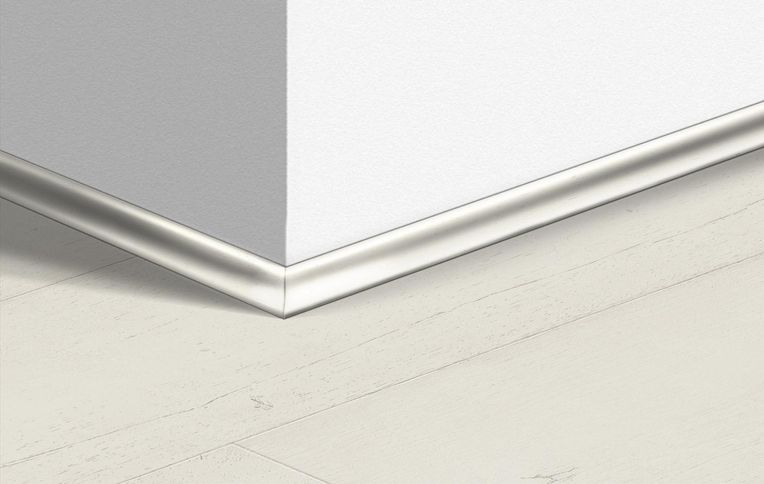 Quart de rond Quick Step, Mdf, décor Bois peint blanc, h.1.70 x L. 240.00 cm
