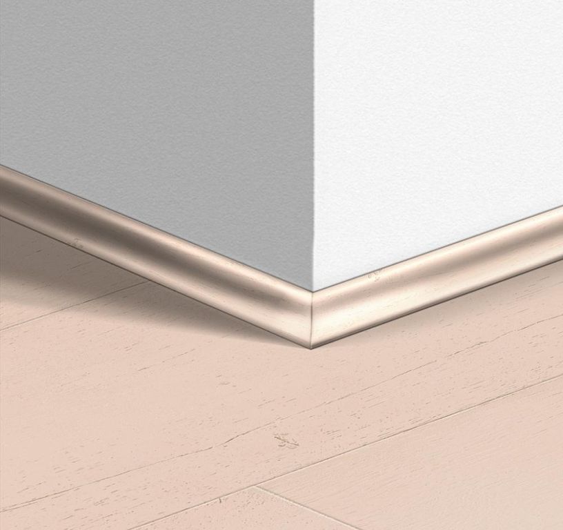 Quart de rond  Quick Step, Mdf, décor Bois peint rose, h.1.70 x L. 240.00 cm