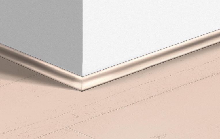 Quart de rond Quick Step, Mdf, décor Bois peint rose, h.1.70 x L. 240.00 cm