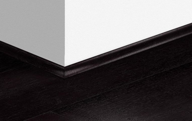 Quart de rond Quick Step, Mdf, décor Bois peint noir, h.1.70 x L. 240.00 cm