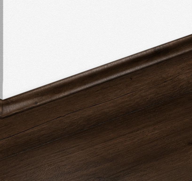 Quart de rond  Quick Step, Mdf, décor Bois ciré brun, h.1.70 x L. 240.00 cm