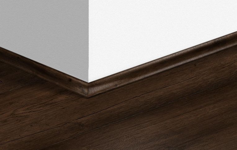 Quart de rond Quick Step, Mdf, décor Bois ciré brun, h.1.70 x L. 240.00 cm