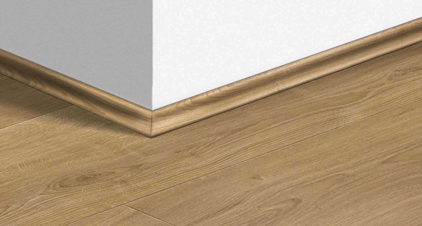 Quart de rond  Quick Step, Mdf, décor Bois nature brossé chaud, h.1.70 x L. 240.00 cm