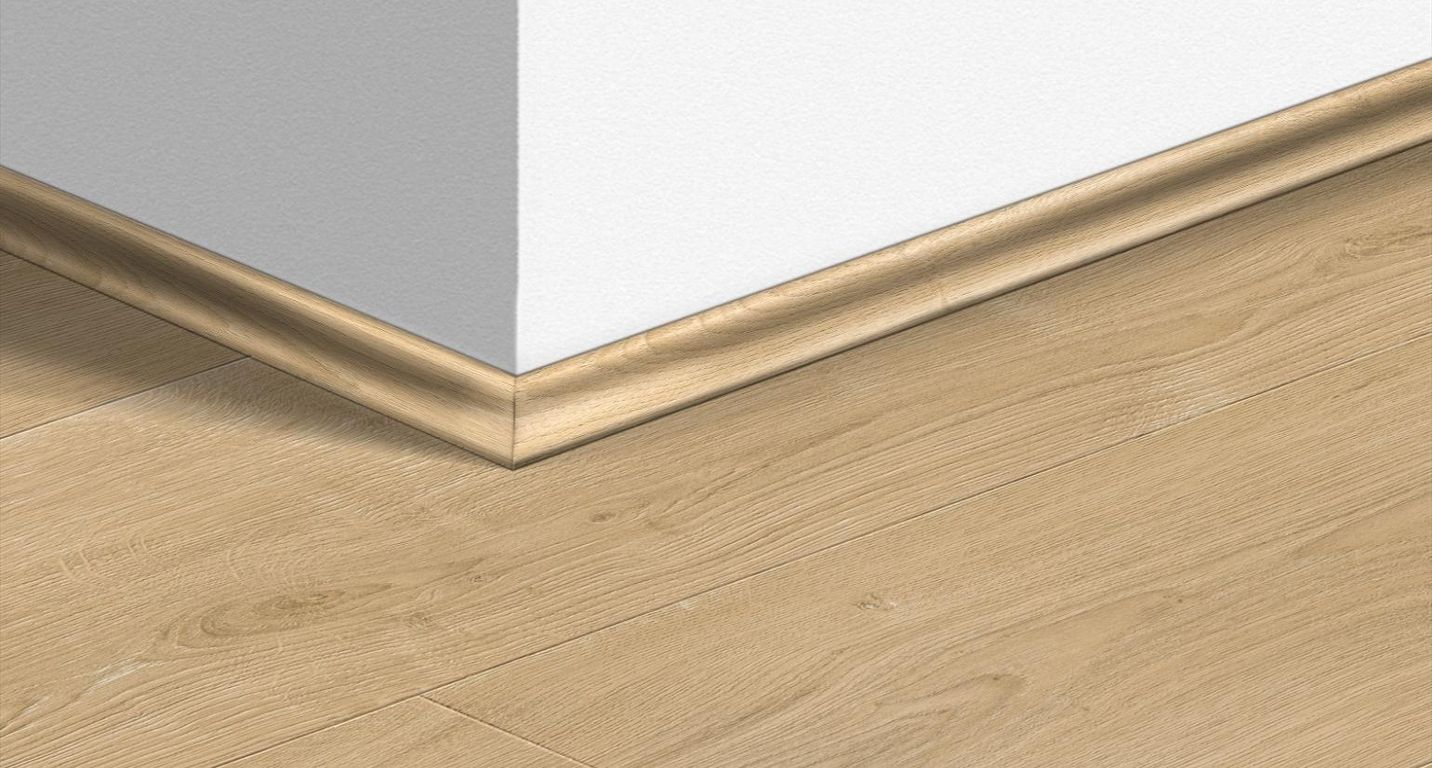 Quart de rond  Quick Step, Mdf, décor Bois nature brossé, h.1.70 x L. 240.00 cm