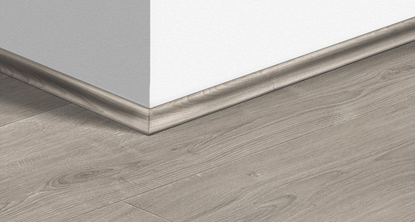 Quart de rond  Quick Step, Mdf, décor Bois gris brossé, h.1.70 x L. 240.00 cm