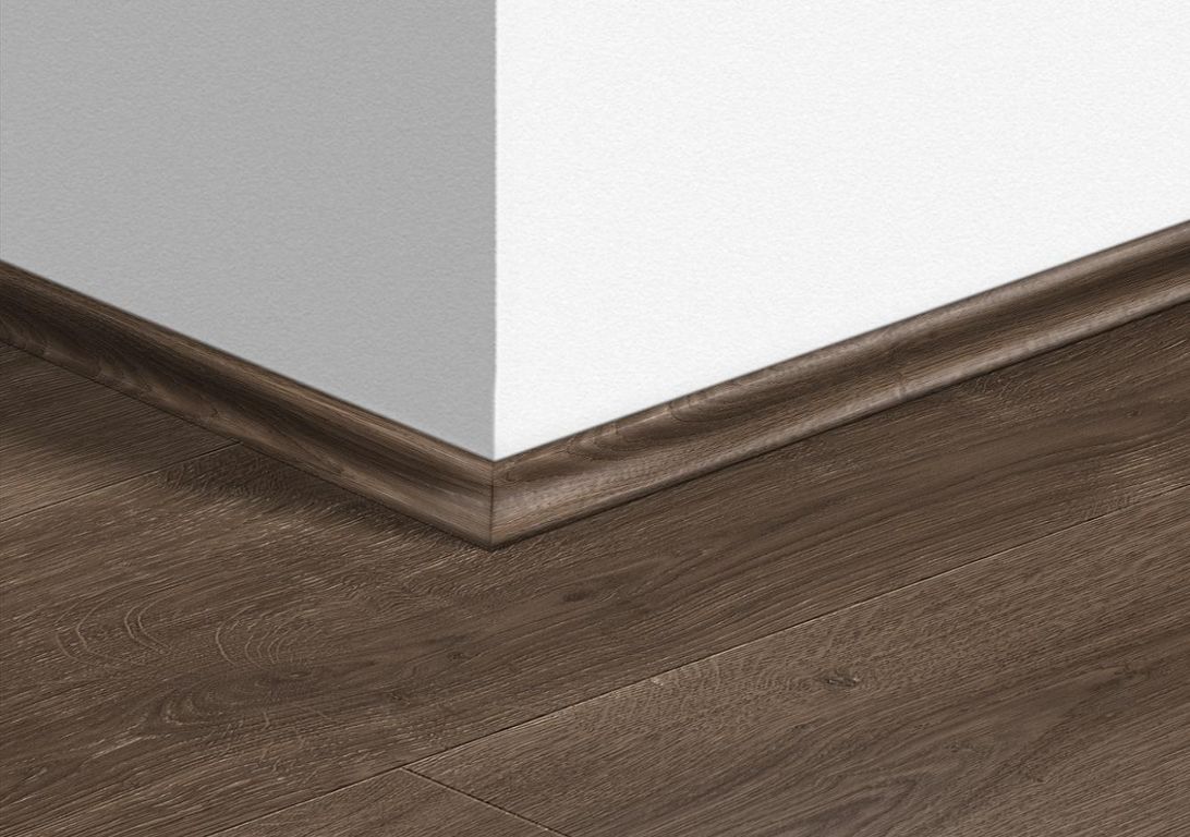 Quart de rond  Quick Step, Mdf, décor Bois brun brossé, h.1.70 x L. 240.00 cm