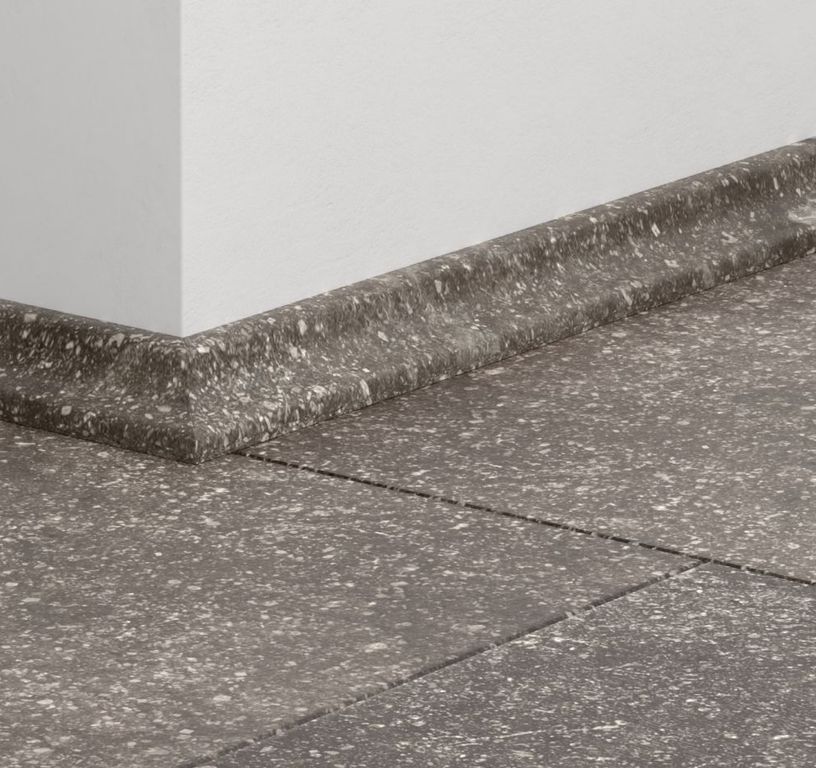 Quart de rond  Quick Step, Mdf, décor Carrelage gris foncé, h.1.70 x L. 240.00 cm