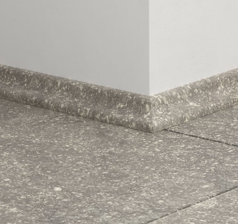Quart de rond  Quick Step, Mdf, décor Carrelage gris clair, h.1.70 x L. 240.00 cm