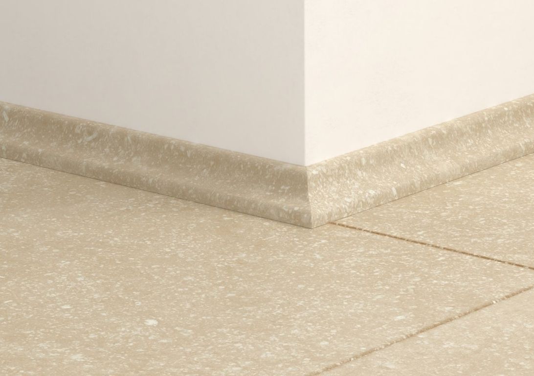 Quart de rond  Quick Step, Mdf, décor Carrelage beige, h.1.70 x L. 240.00 cm