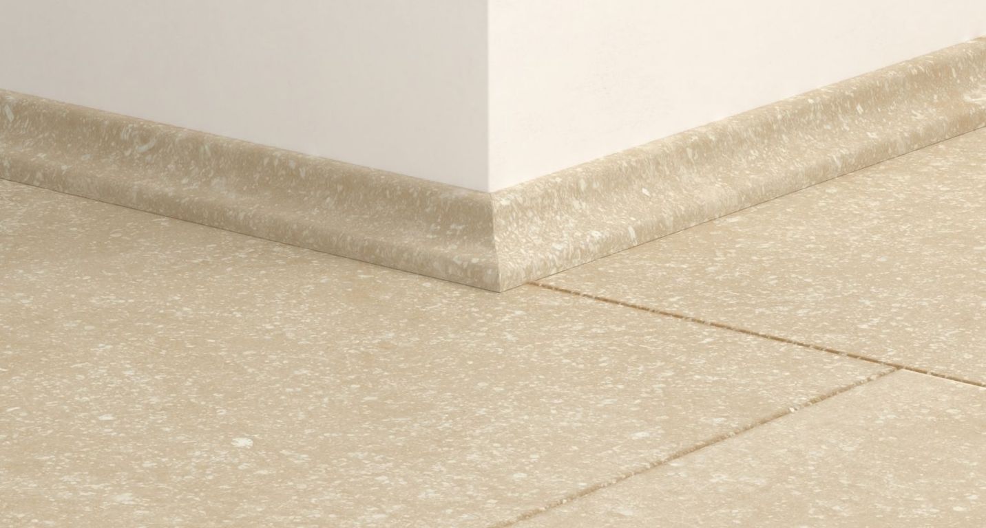 Quart de rond  Quick Step, Mdf, décor Carrelage beige, h.1.70 x L. 240.00 cm